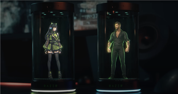 雷蛇发布全息AI助手：装杯的小女孩 能陪你打游戏