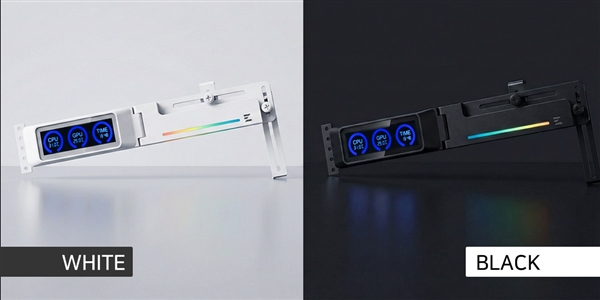 厂商太能整活：显卡支架都要带个屏了！实时显示CPU/GPU温度